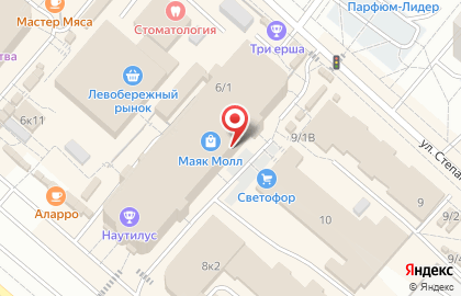 Салон штор и швейной фурнитуры Колорит на проспекте Комарова на карте