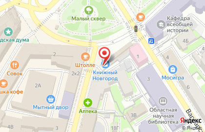 Кафе Шафран в Нижегородском районе на карте
