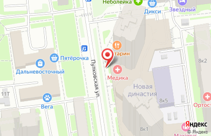 Студия маникюра Movie Nail Bar на Пулковской улице на карте