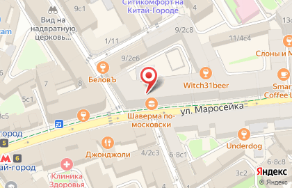 Салон обуви Salamander на Китай-городе на карте