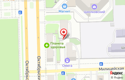 Поляна на Октябрьском проспекте на карте