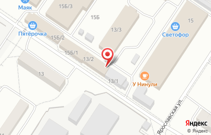 Оптово-розничный магазин Любимый дом на Ярославской улице на карте