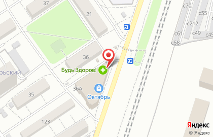ТЦ Октябрь в Рязани на карте