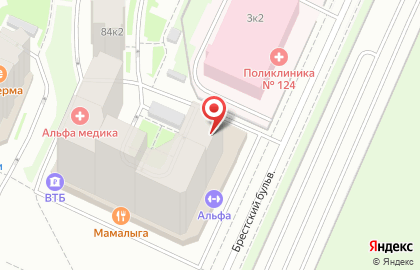 Велнес-клуб Альфа на Ленинском проспекте на карте