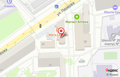 Кальян-бар Мята Lounge Марьино на улице Перерва на карте