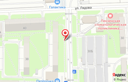 Визит на улице Лядова на карте