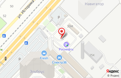 СТО Роснефть на улице Антонова-Овсеенко на карте