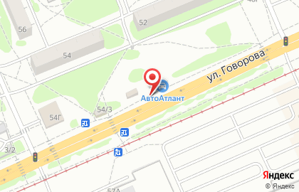 Магазин по продаже автомасел, автозапчастей и велосипедов Автоатлант в Ленинском районе на карте