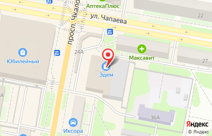 Нижегородский филиал Банкомат, Уралсиб банк на проспекте Чкалова, 24 в Дзержинске на карте