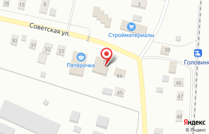 Супермаркет Дикси на Советской улице на карте