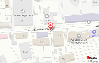 ВГПЭК на улице Дружинников на карте