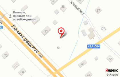 Русский Джип на Ленинградском шоссе на карте