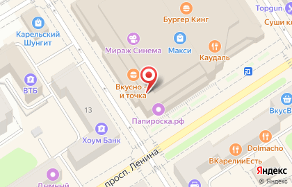Оператор сотовой связи TELE2 Петрозаводск на проспекте Ленина, 14 на карте