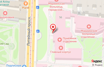 Банкомат Банк Санкт-Петербург на Литейном проспекте на карте