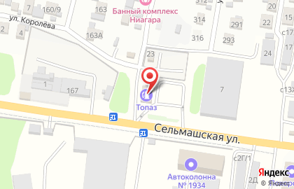 Магазин продовольственных и автотоваров Топаз-драйв на карте