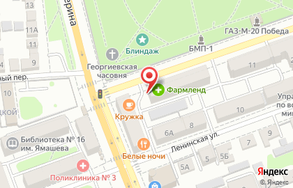 Мясная лавка на Пушкинской улице на карте