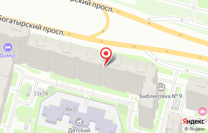 СИН на Богатырском проспекте на карте