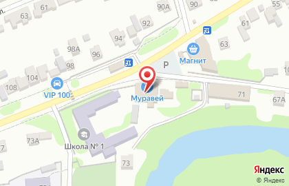 Супермаркет Магнит на Кооперативной улице на карте