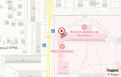 Отделенческая клиническая больница на ст. Оренбург, ОАО РЖД на карте