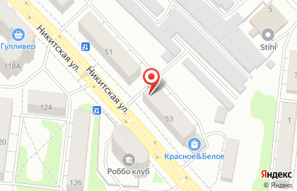 Парикмахерская Елена на Никитской улице на карте
