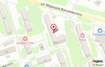 Интернет-магазин 4за.рф на улице Маршала Василевского на карте