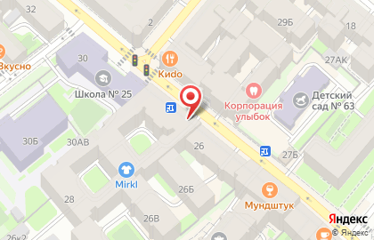 Магазин овощей и фруктов на Большой Зелениной улице на карте