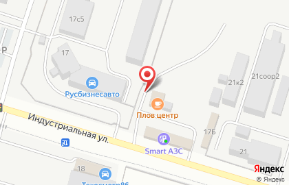 Шиномонтажная мастерская на Индустриальной улице на карте