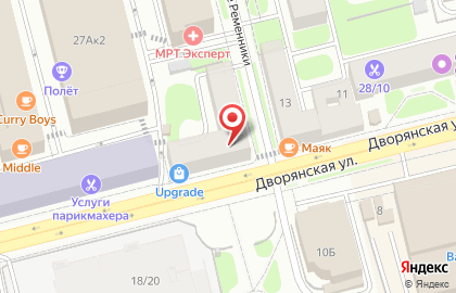 ФОРУС Банк на Дворянской улице на карте