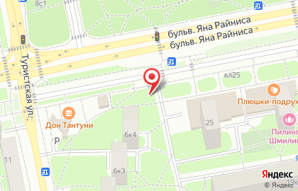 Магазин фруктов и овощей на Туристской, 6 ст3 на карте