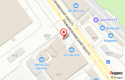 Компания по продаже расходных материалов для оргтехники Вариант на Новоясеневском проспекте на карте