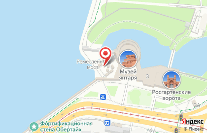 Магазин изделий из янтаря в Калининграде на карте