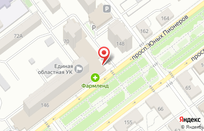 Магазин Добрый день на проспекте Юных Пионеров на карте