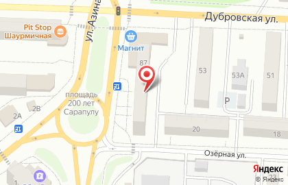 Служба доставки DPD на улице Азина на карте