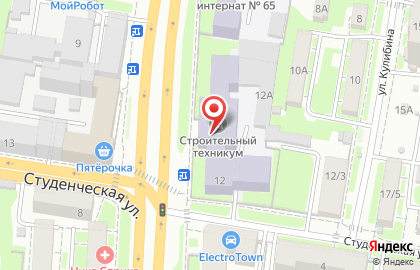 Столовая 5 минут на проспекте Гагарина на карте
