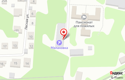 Малаховка, пансионат на карте