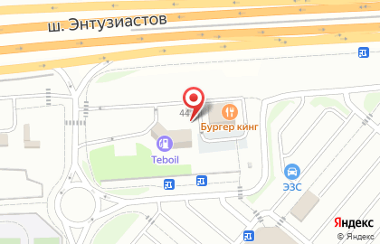 Шиномонтажная мастерская на шоссе Энтузиастов на карте