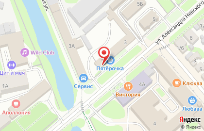 Супермаркет Пятёрочка в Москве на карте