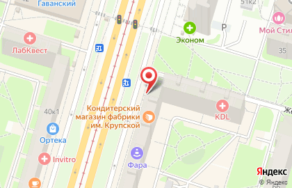 Магазин разливного пива ГлавПиво в Василеостровском районе на карте