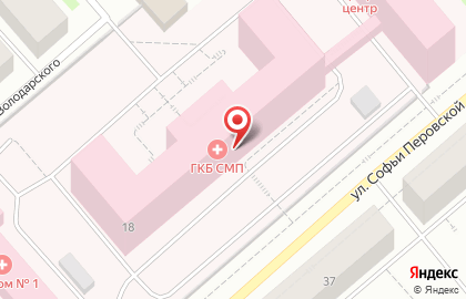 Мурманский областной клинический многопрофильный центр на улице Володарского на карте