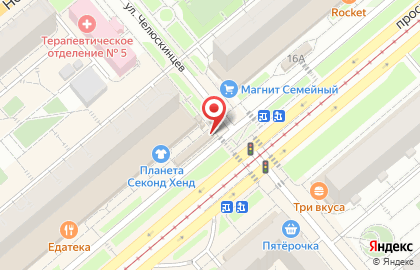 Киоск по продаже мясной продукции и полуфабрикатов на проспекте Ленина на карте