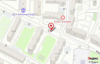 Продуктовый магазин в Калининграде на карте