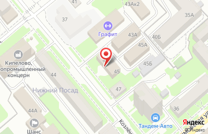 Телекоммуникационная компания Дом.ru Бизнес & Энфорта на Козлёнской улице на карте