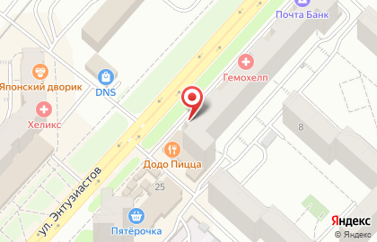 Торговый дом Антошка на улице Энтузиастов на карте
