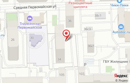Центр автомобильных кредитов в Восточном Измайлово на карте