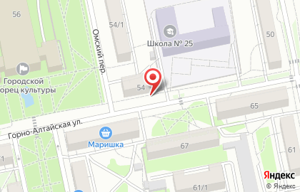Парикмахерская Дуэт в Барнауле на карте