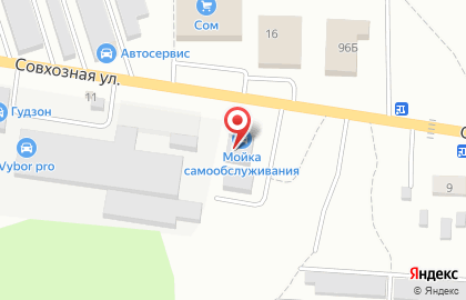 Тренажерный зал Спарта на Совхозной улице на карте