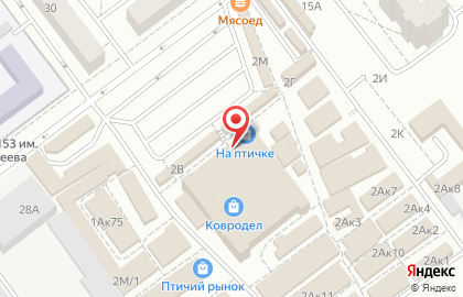 Магазин дверей и напольных покрытий Baust на Ново-Вокзальной улице на карте