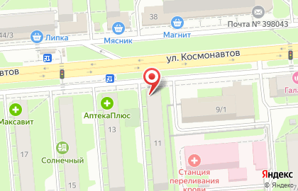 Зоомагазин 101 Далматин на улице Космонавтов на карте