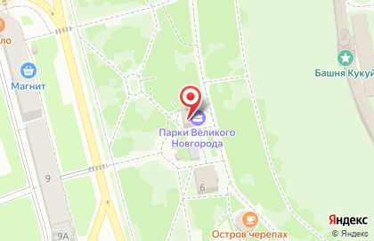 Кремлевский парк на карте