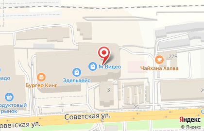 Магазин Мир дверей на Советской улице на карте